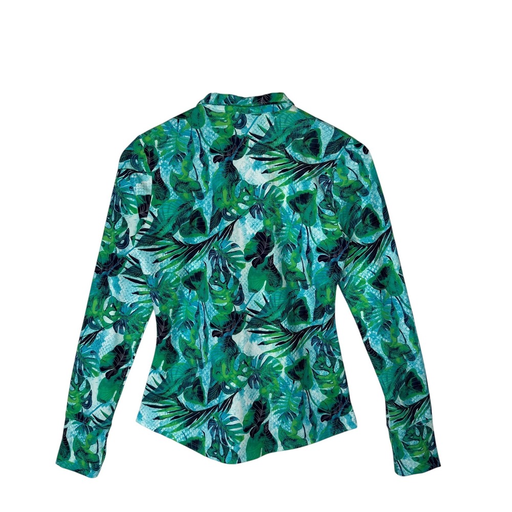 Tommy Bahama Golf Azure Lagoon Long Sleeve UPF Full Zip Jacket size Small - Picture 5 of 6
